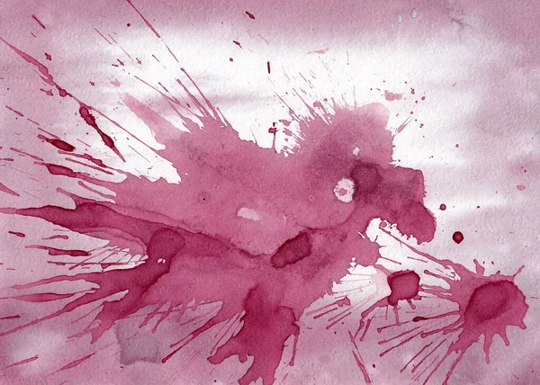 Kırmızı Şarap Damlalarıyla Soyut Bir Arkaplan Kızgın Kuşa Benziyor Kağıt — Stok fotoğraf