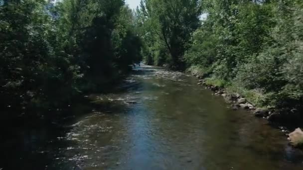 Video Drone Views River — 图库视频影像