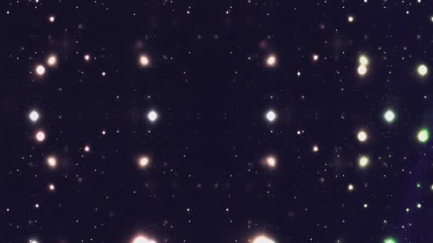 Universo Espacial Com Estrelas Galáxias Movimento — Vídeo de Stock