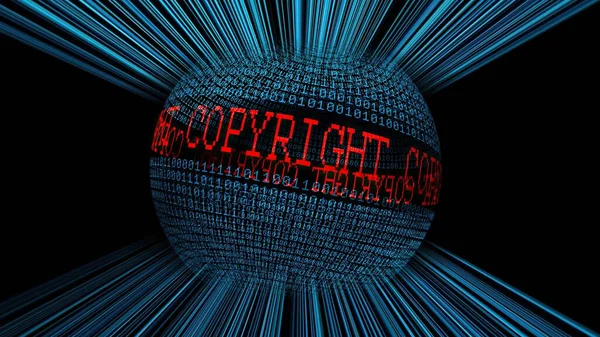 著作権とバイナリデータ領域の概念 — ストック写真