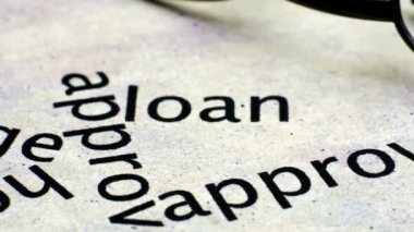 Kredi onaylama konsepti dolly shot