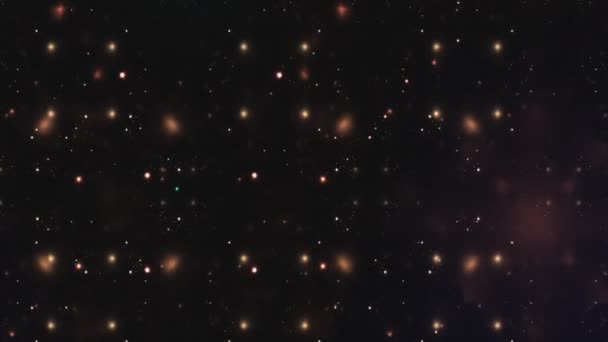 Space Universe Dengan Bintang Dan Galaksi Bergerak — Stok Video