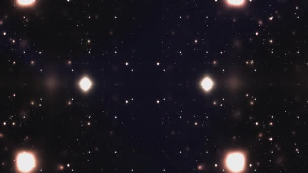 Kosmiczny Wszechświat Gwiazdami Galaktykami Poruszającymi Się — Wideo stockowe