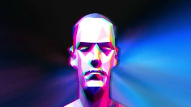 Zaman büküm arkaplanına karşı düşük yalan makinesi