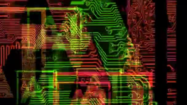 Artificial Intelligence Technology Concept Text — Vídeo de Stock