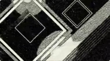 Many blocks hand draw animation