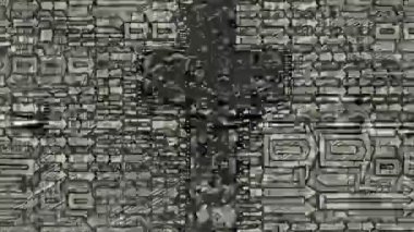 Cross of Jesus and arrows hand draw animation