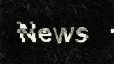 News text hand draw animation
