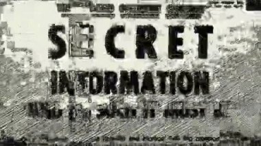 Secret information hand draw animation