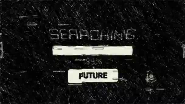 Searching Future Hand Draw Animation — Vídeo de stock