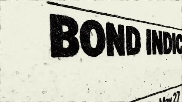 Bond Indices Hand Draw Animation — Stock video
