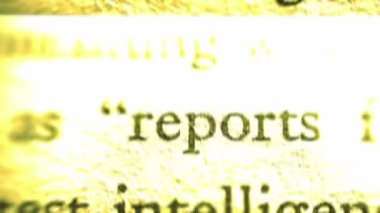 CLose up of Secret document intelligence report  glitch effect