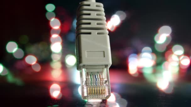 Illuminato Una Luce Artificiale Tecnologia Che Consente Comunicazione Connessione Tra — Video Stock