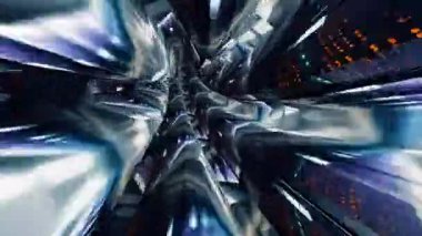 Dönen Çember Şekilleri Soyut Çemberler Deseni