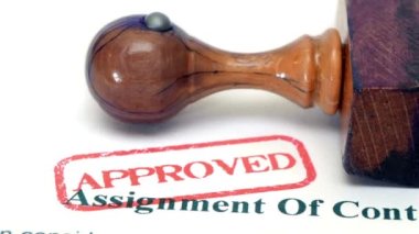 Sözleşme damgası ataması onaylandı.