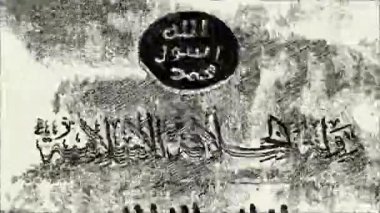 IŞİD bayrak el çizimi amimasyonu