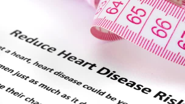 Risiko Für Herzkrankheiten Verringern — Stockvideo