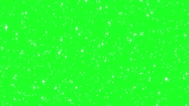 Świecące Iskry Green Screen Motion Graphics — Wideo stockowe