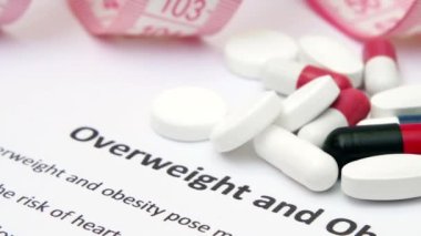 Kilolu ve obezite konsepti dolly shot