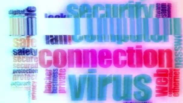 Efekt Usterki Koncernu Bezpieczeństwa Sieci Web — Wideo stockowe