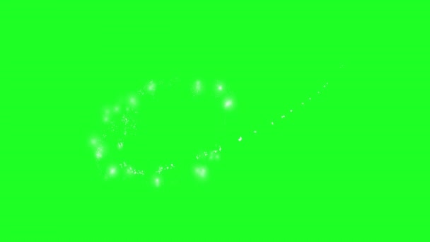 Shining Sparks Green Screen Motion Graphics — Stockvideo