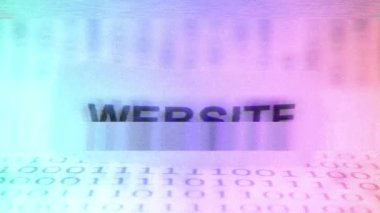 Ekran hatası üzerine web sitesi metni