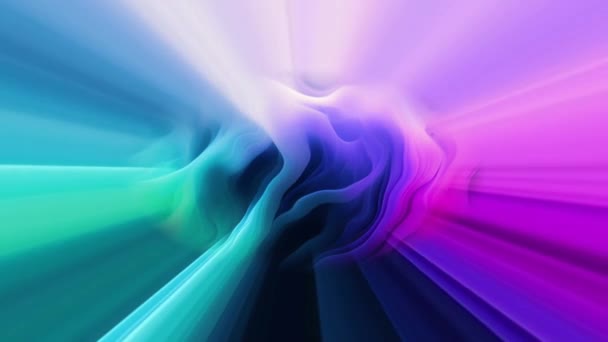 추상적 움직임 Vibrant Multi Colored Swirls Waves Rays — 비디오