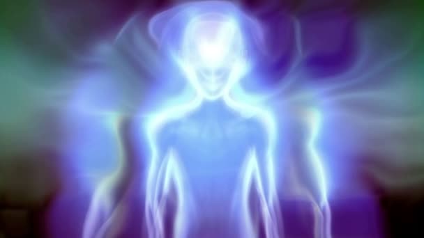Ludzka Energia Ciało Aura Duch — Wideo stockowe