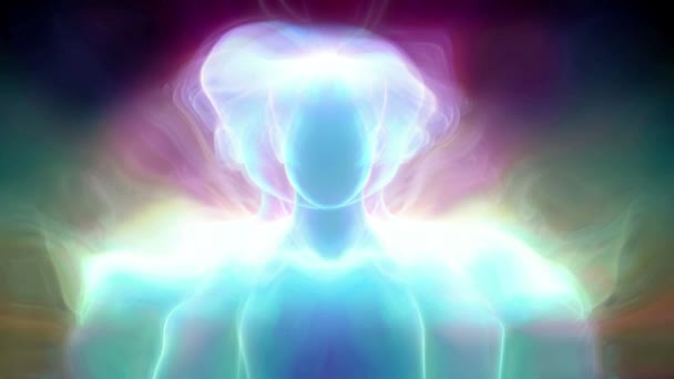 Human Energy Body Aura Spirit — Stock Video