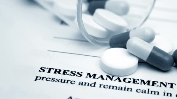 Stress Management Concept Dolly Shot — Stockvideo