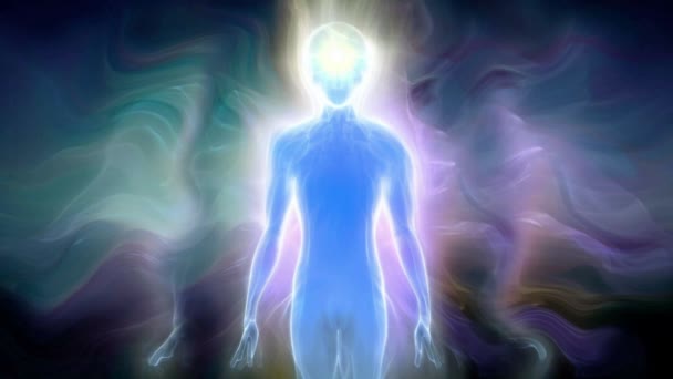 Menschliche Energie Körper Aura Und Geist — Stockvideo