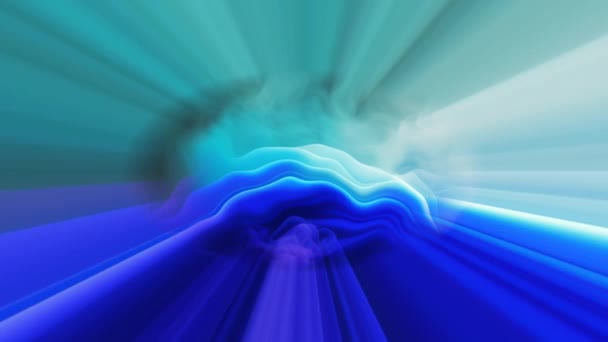 振动式多色涡旋波纹和波纹的运动背景 — 图库视频影像
