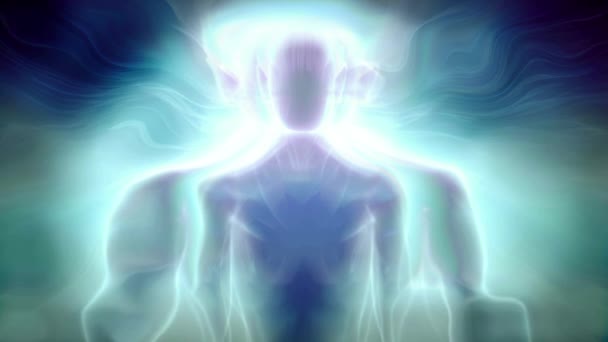Ludzka Energia Ciało Aura Duch — Wideo stockowe