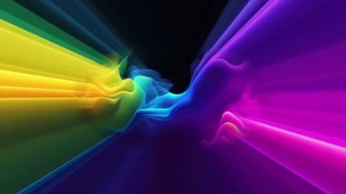 Dönen Çember Şekilleri Soyut Çemberler Deseni