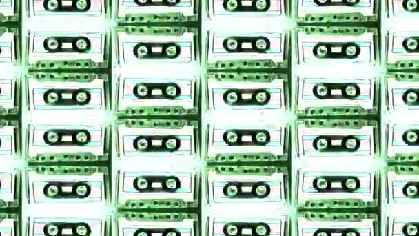 Ruban Cassette Audio Vintage Rétro — Video
