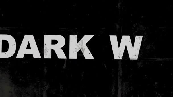 Tmavý Webový Text Různými Způsoby Šipek Pozadí Grunge — Stock video