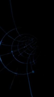 Bir Bilim Tüneli dikey videosunda seyahat etmek