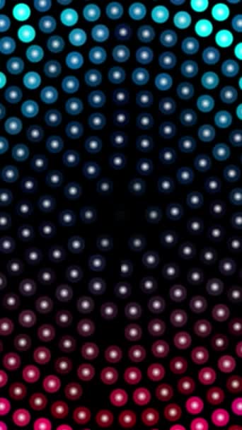 Abstract Background Colorful Rotating Dots Vertical Video — Stock Video