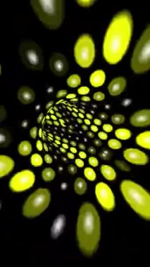 Soyut renkli noktalar tünel dikey videosu