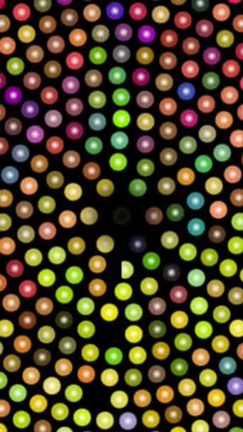 Abstract Background Colorful Rotating Dots Vertical Video — Stock Video