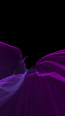 Soyut Dijital Dalga ve Duman Tüneli Arka plan Dikey Görüntü