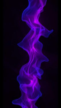 Soyut Dijital Dalga ve Smoke Flow dikey Arkaplan Videosu