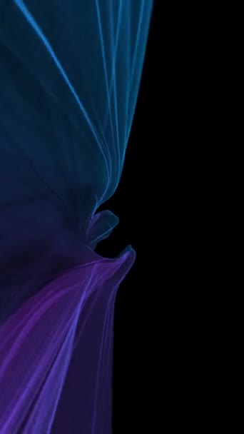 Абстрактна Цифрова Хвиля Дим Тунель Потік Фонове Вертикальне Відео — стокове відео