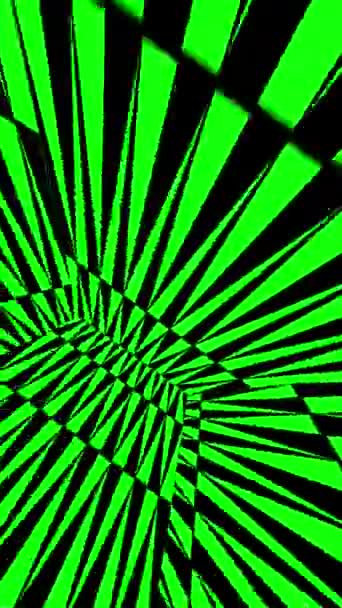Neon Green Lights Cubes Tło Pionowe Wideo — Wideo stockowe