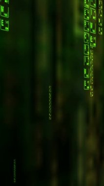 Siber suç yağmuru metni dikey video