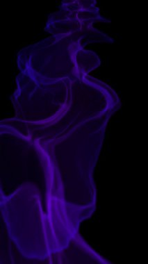 Soyut Dijital Dalga ve Smoke Flow dikey Arkaplan Videosu