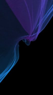 Uçan Bir Spiral Dumanlı Tünel dikey videosu