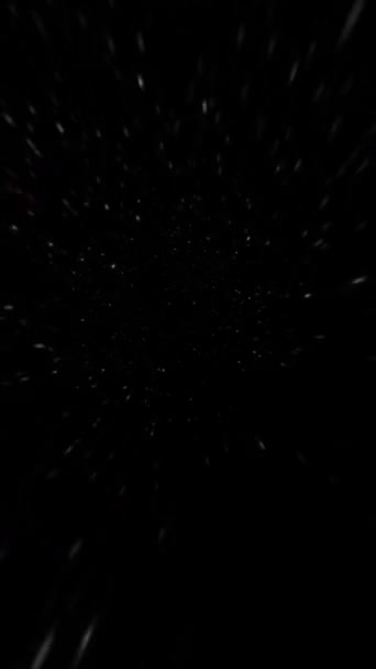 Utazz Féregjáraton Görbületi Alagút Űrben Függőleges Videó — Stock videók
