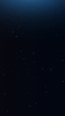 Yıldızlı ve Galaksili Uzay Evreni dikey video ile hareket ediyor