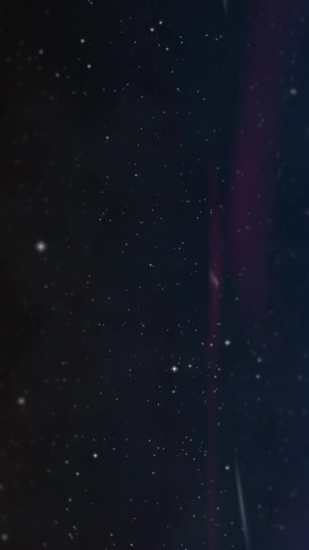 Vesmír Hvězdami Galaxiemi Pohybující Vertikální Video — Stock video